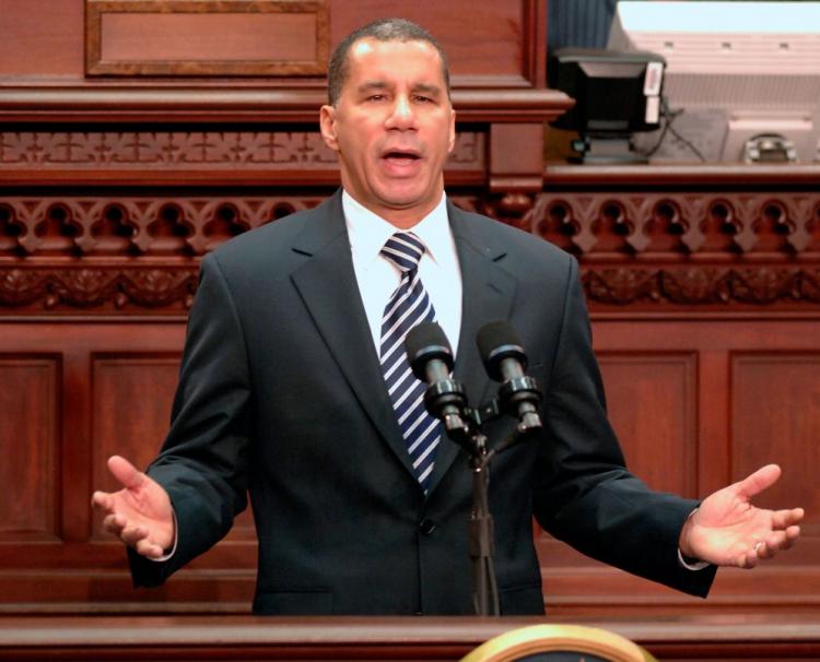 Governor Paterson proposed plans to improve the economy in his annual address on Wednesday.  (Judy Sanders)