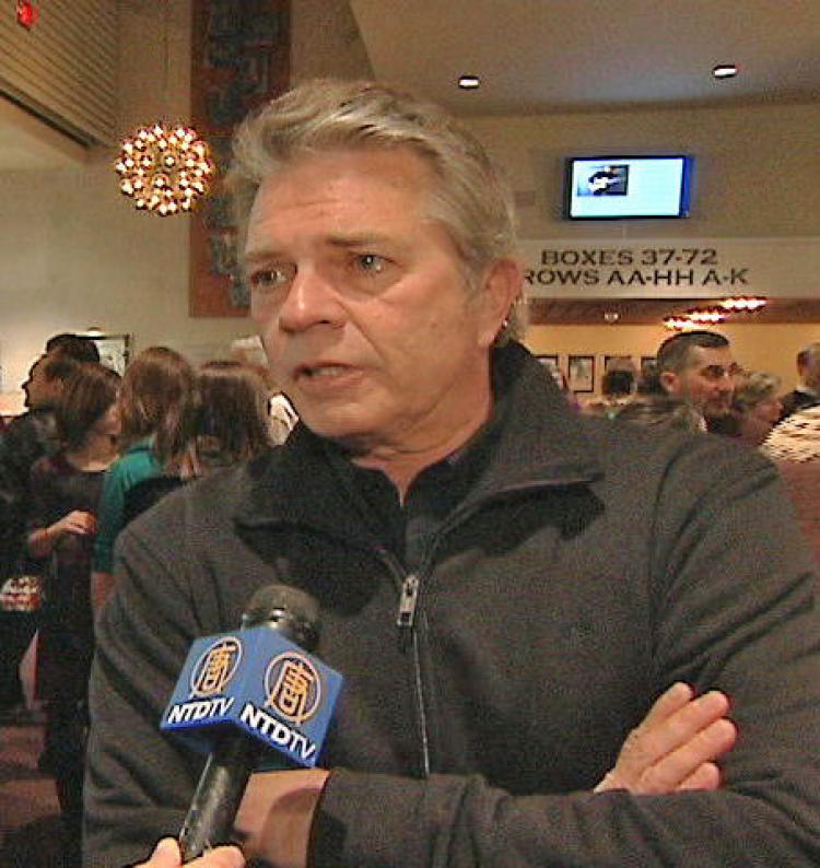 Peter Starr said Shen Yun was 'very impressive' after taking in the performing arts company's final show in Kitchener-Waterloo on Friday. (NTDTV)