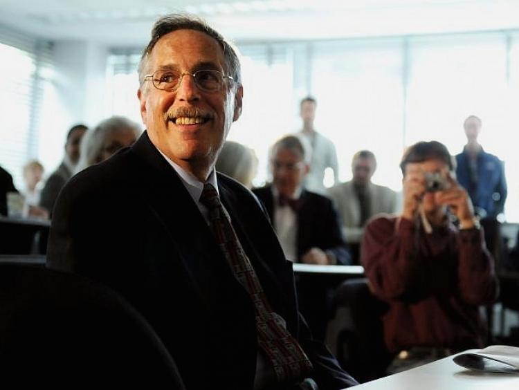 Massachusetts Institute of Technology professor Peter Diamond prepares to address the media after winning the 2010 Nobel Prize in Economic Sciences on Oct. 11, 2010 in Cambridge, Massachusetts. (Darren McCollester/Getty Images)