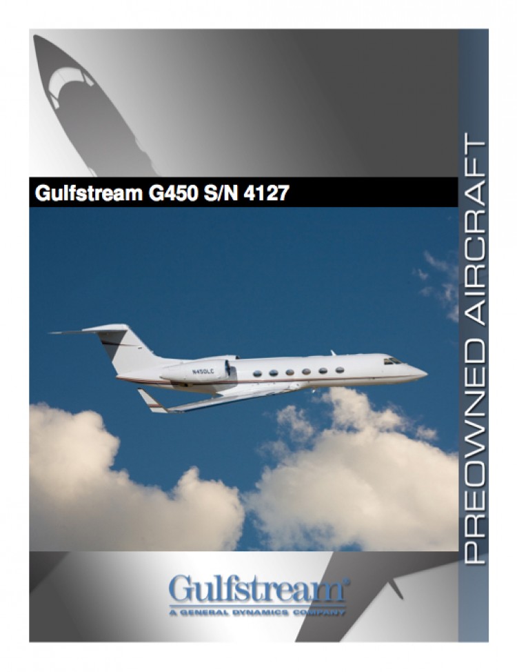 FLYING GREEN: Honeywell's Gulfstream G450 made the first completely biofueled transatlantic flight from New Jersey to Paris. (www.gulfstream.com)