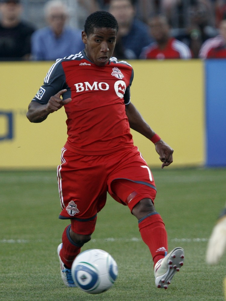 Joao Plata was the sparkplug Toronto FC needed to beat Vancouver Whitecaps in the Nutrlite Canadian Championship on Saturday. (Abelimages/Getty Images)