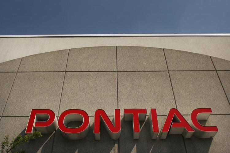 Pontiac, one of the 20th Century's most iconic automobile brands, was shut down by GM on Oct. 31. (Spencer Platt/Getty Images)