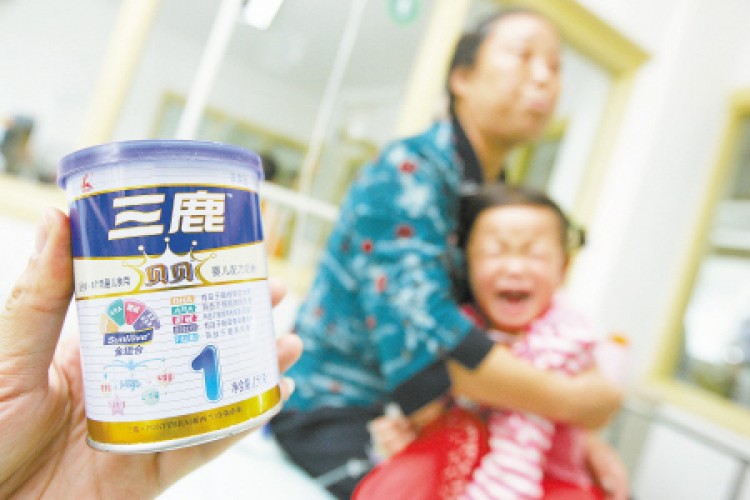 Many Chinese babies suffered from harmful melamine added to milk powder. (Epoch Times Photo Archive)