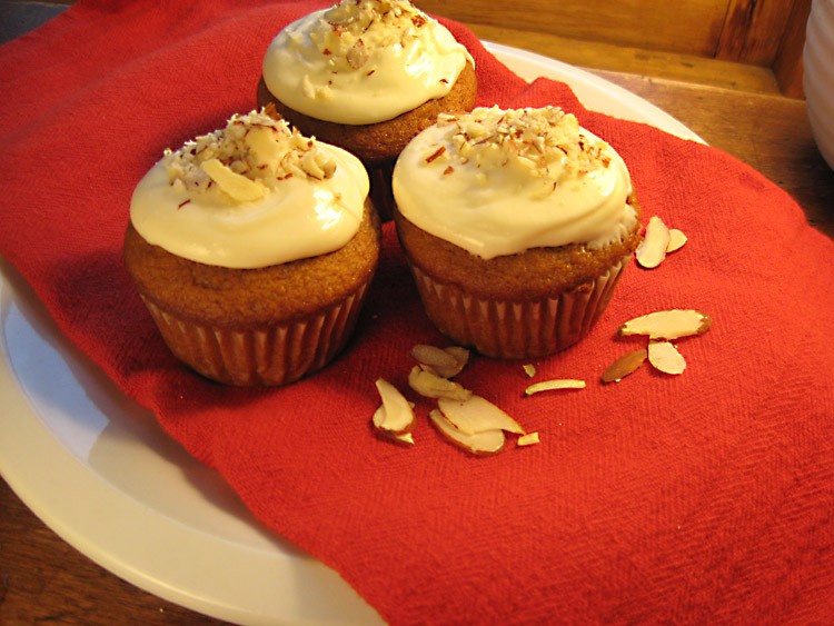 Pumpkin cupcakes with cream cheese frosting are a delicious grown-up treat. (Maureen Zebian/The Epoch Times)