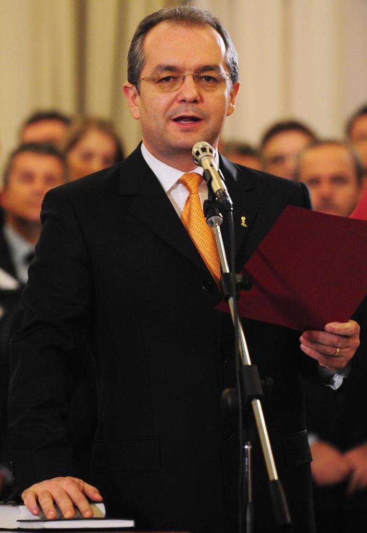 Romanian Prime Minister Emil Boc (Daniel Mihalescu/AFP/Getty Images)