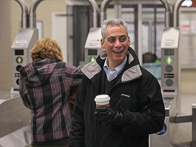 Former White House Chief of Staff and Chicago mayoral candidate Rahm Emanuel on December 23 in Chicago, Illinois on the same day the Chicago election board ruled that Emanuel meets the residency requirements to run for mayor of the city. (Scott Olson/Getty Images)