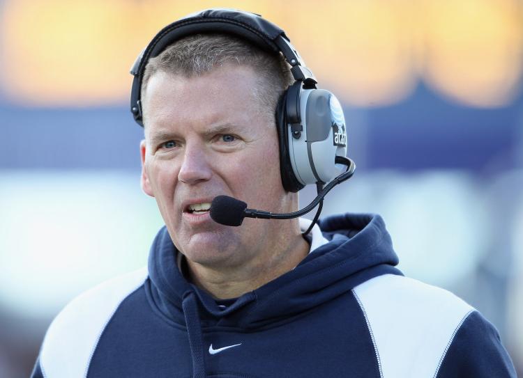 Randy Edsall of the Connecticut Huskies will replace Ralph Friedgen as the football head coach at the University of Maryland. (Elsa/Getty Images)