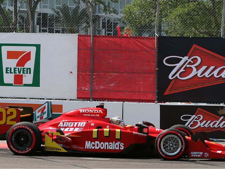 Graham Rahal won his second straight pole position, the only driver to average over 211 mph. (James Fish/The Epoch Times)