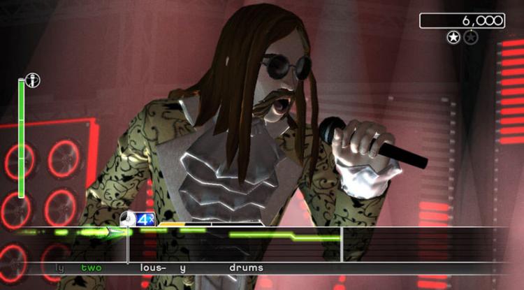 A screen shot of the new game 'Rock Band 3' (Harmonix)