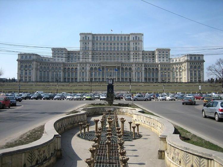 The Parliament Palace in Bucharest, Romania. Romania has the highest inflation rate in the EU. (The Epoch Times)