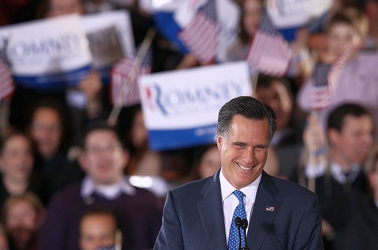 Republican presidential candidate, former Massachusetts Gov. Mitt Romney