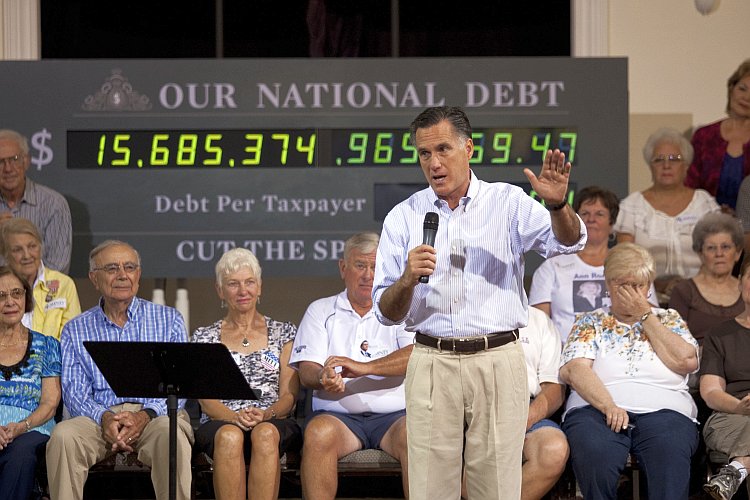 Mitt Romney Campaigns In St. Petersburg, Florida