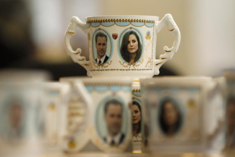 Royal Wedding history: Workers at Aynsley China start producing commemorative plates, cups and mugs to mark the engagement between Britain's Prince William and Kate Middleton on November 17, 2010 in Stoke On Trent, United Kingdom. (Christopher Furlong/Getty Images)