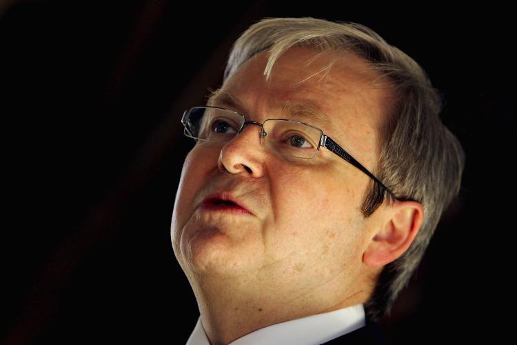 Australian Prime Minister Kevin Rudd.  (Sergio Dionisio/Getty Images)