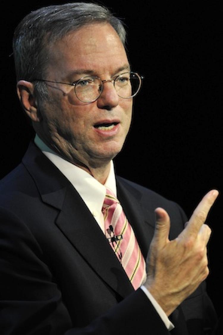 ACQUISITION: Google CEO Eric Schmidt speaks at the Guardian Activate conference. Google is moving into the travel market by purchasing ITA Software for $700 million in cash.  (Carl Court/AFP/Getty Images)