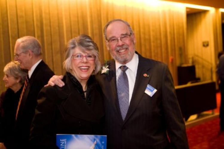 Canadian Senator Yoine Goldstein and his wife at the Divine Performing Arts 2009 World Tour in Montreal. (The Epoch Times)