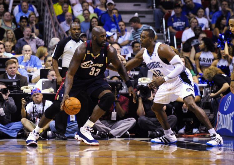 Shaq effectively shut down Dwight Howard in Orlando on Wednesday night. (Sam Greenwood/Getty Images )