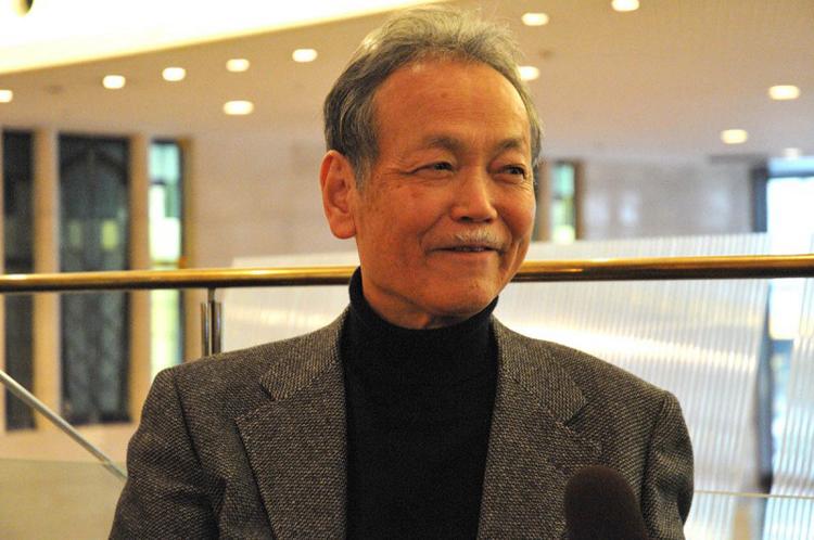 Professor Shigihara, a well-known theater and music critic from a Japanese University at DPA in Osaka (Yifu Hong/The Epoch Times)