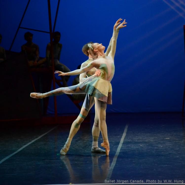 Tara Butler performs as Klara in 'Coppelia,' a story about a toy maker (Dr. Coppelius) who crafts a beautiful doll (Coppelia). A local villager falls in love with Coppelia's looks, while his lover Klara plots revenge. (Ballet Jorgen Canada)