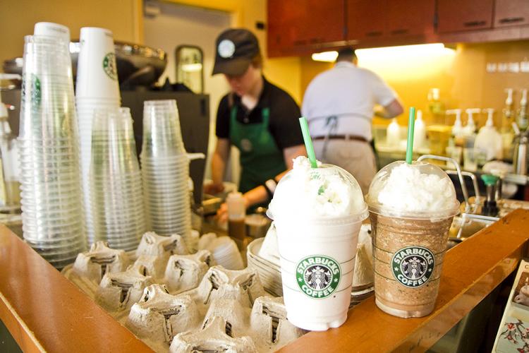 Starbucks Happy Hour, between 3-5 p.m. every day until May 16, offers 1/2 price Frappuccino in an assortment of flavors, including Java Chip and Vanilla Bean. (Jan Jekielek/The Epoch Times)