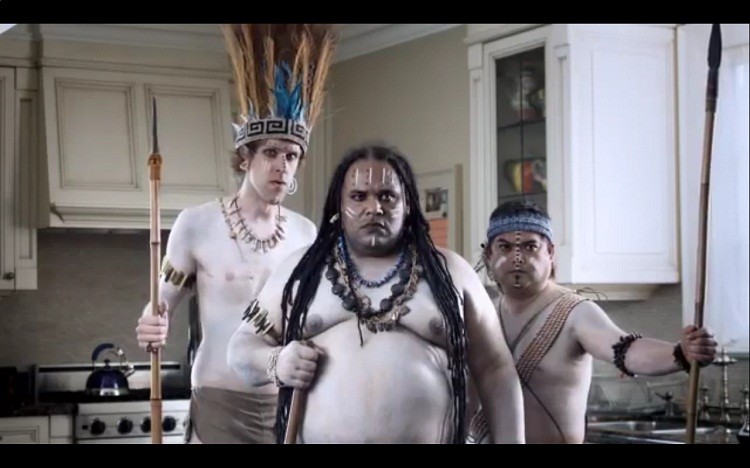 A screenshot of Eska's television spot shows the 'Eskan Warriors.'