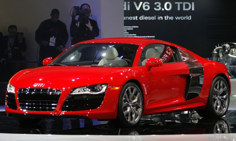 A 2009 Audi R8 similar to one used in a street racing incident on Highway 99 in B.C. last month. Five of 13 luxury cars involved in the incident may be seized in a civil forfeiture claim. (Bill Pugliano/Getty Images)