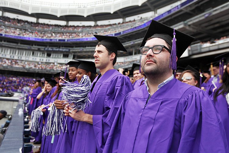 New York University Holds Commencement Ceremony At Yankee Stadium