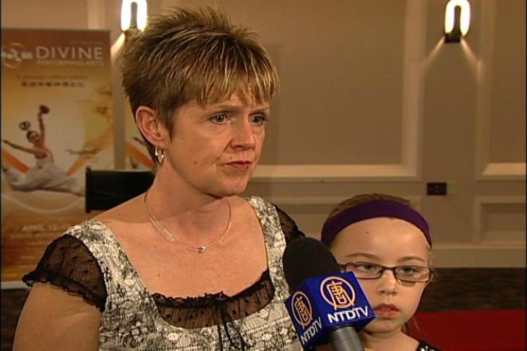 Ms. Laing, the director and owner of a dance academy near Calgary, and one of her students (NTDTV)