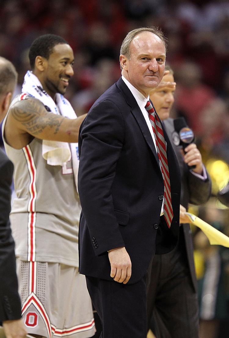LEADERSHIP: Coach Thad Matta of the Ohio State Buckeyes sets his sites on Kentucky on Friday. (Andy Lyons/Getty Images)