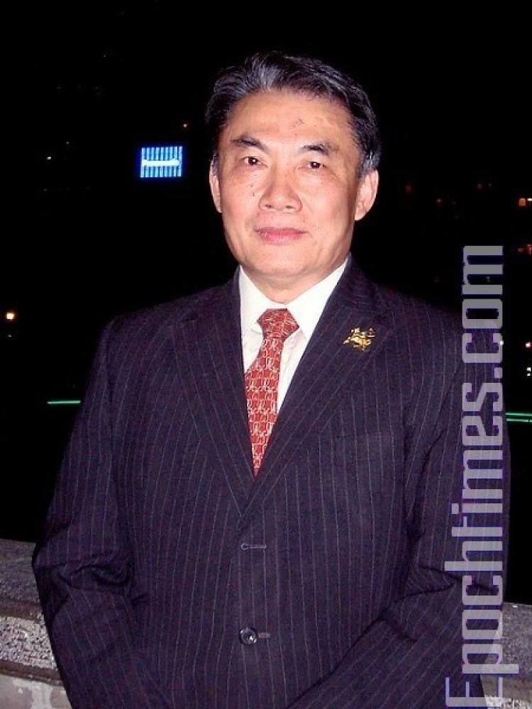 President of Rotary Club Taiwan Wang Bowei (Wu Cenxi/Epoch Times)