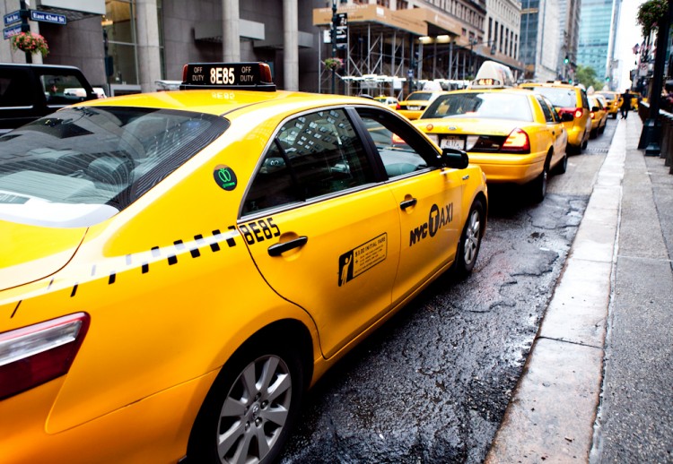 New York taxis increase fares as mass transit is no longer an option ahead of Hurricane Irene. (Amal Chen/The Epoch Times)
