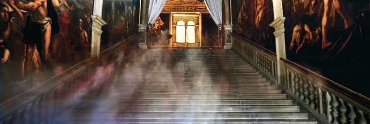 'Scuola Grande di San Rocco' by Finish artist Tiina Itkonen, from the series 'At the time of the Bora Wind', Venice, 2011. 27.6 x 84 in.  (Courtesy of Michael Hoppen Contemporary, London)