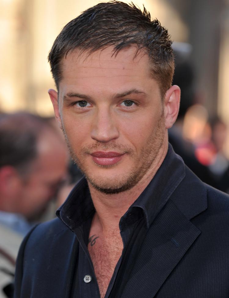 Actor Tom Hardy at the premiere of 'Inception' in Los Angeles, California. Tom Hardy will be playing Bane in 'The Dark Knight Rises.'