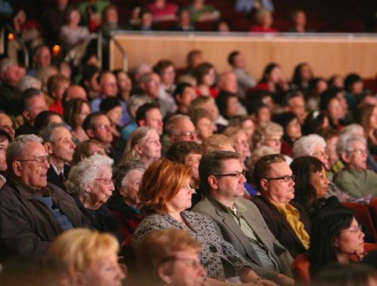 The audience at the Divine Performing Arts presentation in St. Louis. (The Epoch Times)