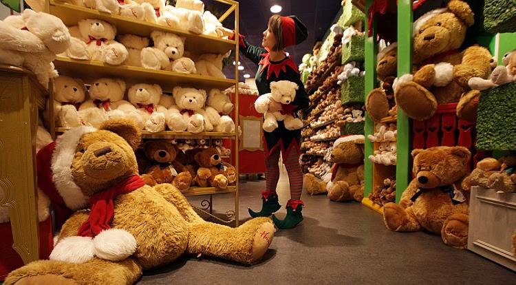 In 2007, $8.48 billion dollars of toys were exported from China; 90 percent of them went to the U.S. and European markets.  (Getty Images)