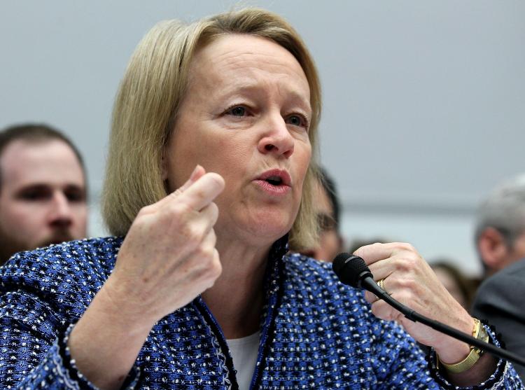 DODD-FRANK DIRECTIVE: Securities and Exchange Commission Chairwoman Mary Schapiro testifies during a House Financial Services Committee hearing on Feb. 15, in Washington.  (Mark Wilson/Getty Images)