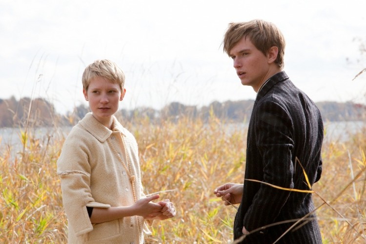 Mia Wasikowska as Annabel and Henry Hopper as Enoch in 'Restless,' a quirky, slow-paced drama directed by Gus Van Sant. (Scott Green/Sony Pictures Classics )