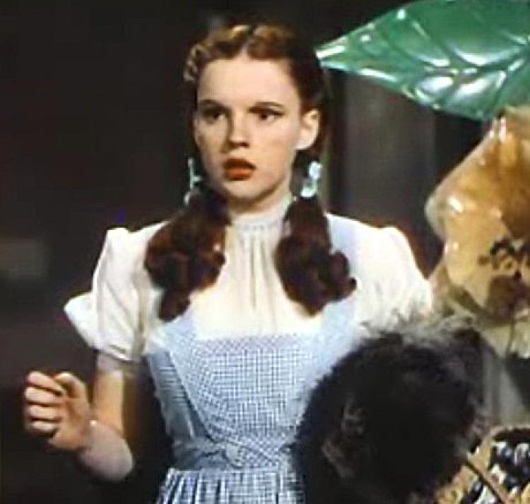 Judy Garland as Dorothy in 'The Wizard of Oz.' (Wikipedia)