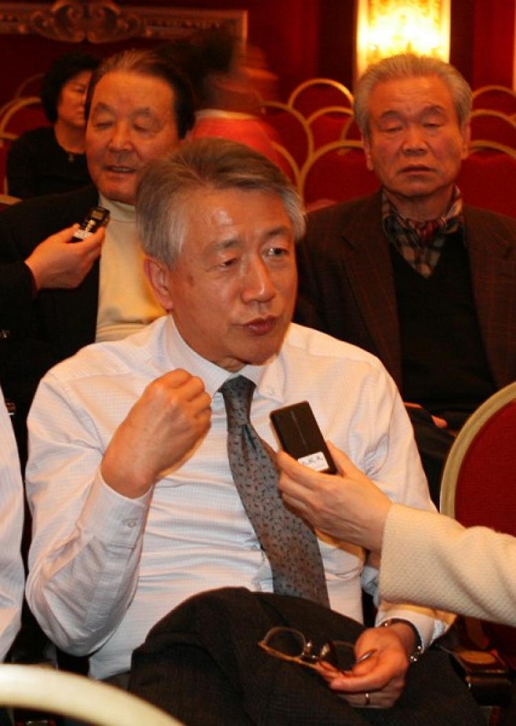 Ji-Sun Choi, head of Gangwon-do United Arts Group Association. (Jin-Tae Kim/The Epoch Times)