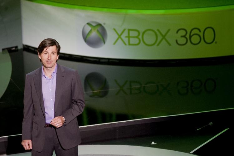 KINECT SUCCESS: A Microsoft executive announcing the launch of the XBox Kinect. The Kinect has sold out across the United States just two days after its launch. (Michal Czerwonka/Getty Images)