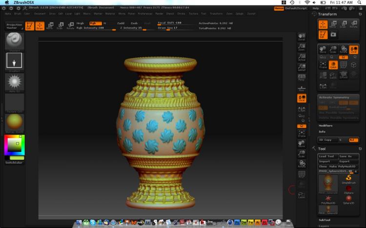 A vase created using PixologicÃ�Â¢Ã¯Â¿Â½Ã¯Â¿Â½s ZBrush. The software allows users to create detailed 3-D models. (Joshua Philipp/The Epoch Times)