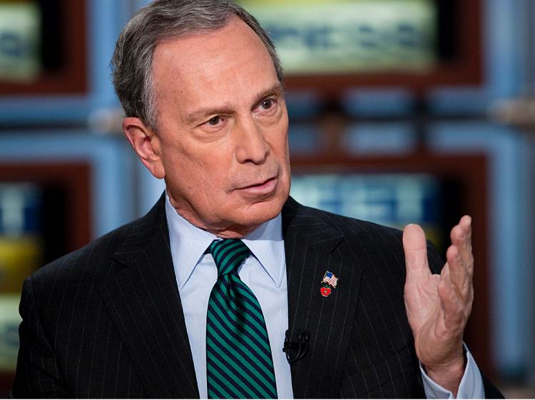 New York City Mayor Michael Bloomberg announced that close to 5,000 New Yorkers found jobs through NYC Workforce1 Career Centers in the first quarter of 2009.   (Brendan Smialowski/Getty Images/Meet the Press)