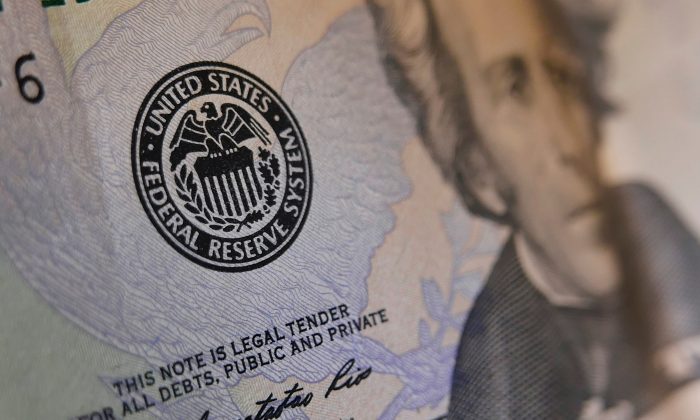 The seal of the Federal Reserve on a U.S. banknote. (Mandel Ngan/AFP/Getty Images)