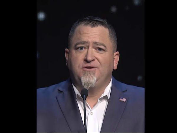 Luis Elizondo speaks at the launch of To The Stars Academy of Arts & Science on Oct. 11, 2017. (Screenshot/YouTube/To The Stars Academy of Arts & Science)