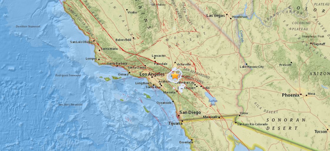 3.4-Magnitude Earthquake Hits San Bernardino, California: USGS