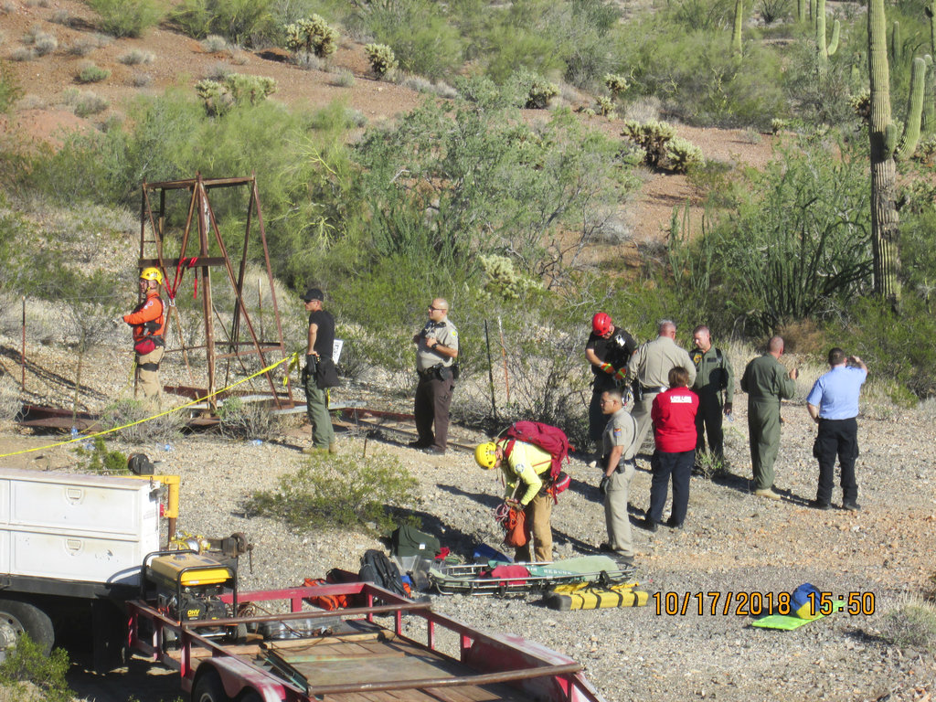 Man Rescued Alive, with Broken Bones, After Falling Into Arizona Mine Shaft