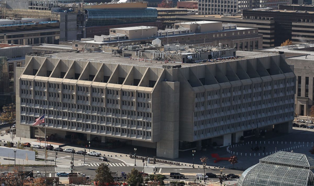 The U.S. Department of Health and Human Services building in Washington DC