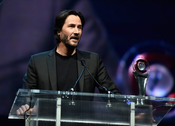 Keanu Reeves-Vangaurd award-cinemacon-las vegas