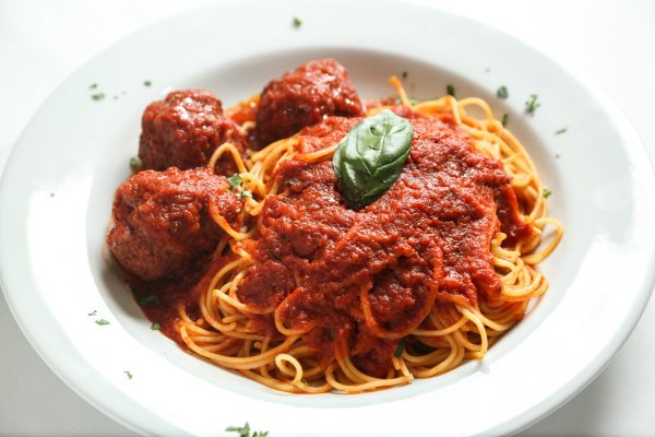 Spaghetti and meatballs from Patsy's Italian Restaurant