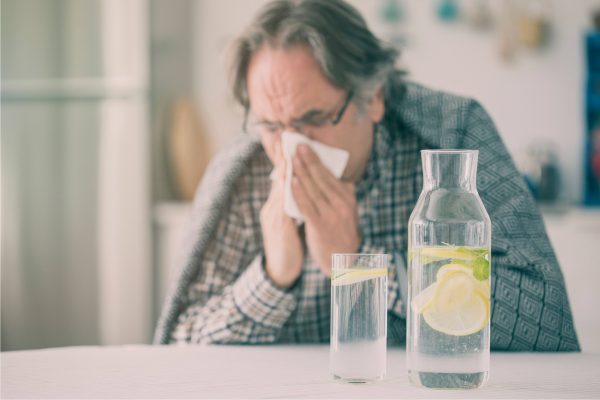 Lemon water helps cold and flu